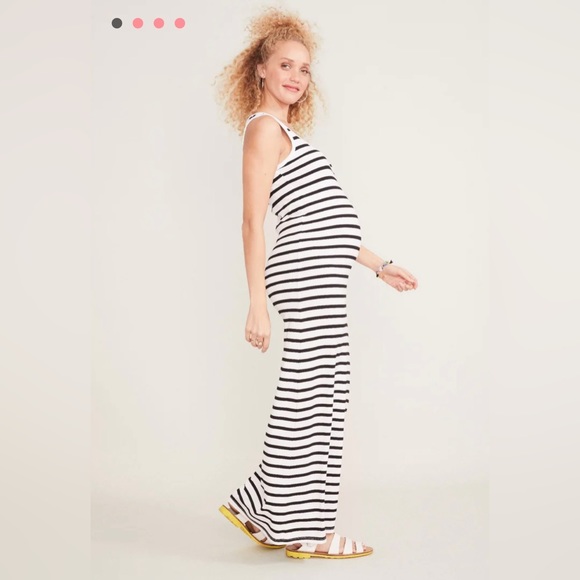 HATCH The Long Body Tank Dress in Black and White Stripe - Size Petite - Picture 12 of 12